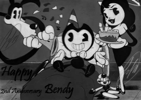 Happy 2nd Anniversary Bendy By Fnafmangl On Deviantart