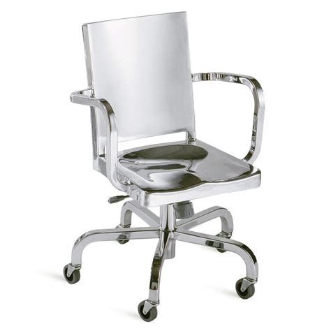 Contemporary Office Chair Hudson Hudswv Ap Emeco Metal
