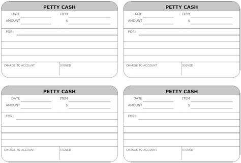 Petty Cash Receipt Voucher Format Form Resume Examples G Lgaa P