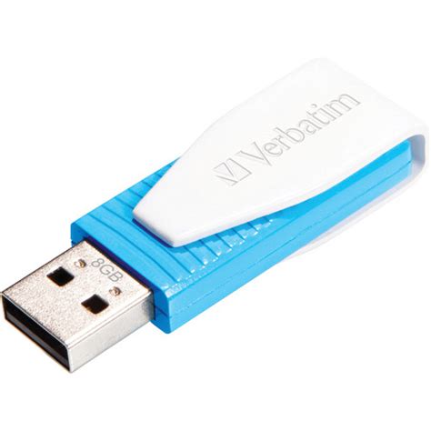 Verbatim 8gb Swivel Store N Go Usb 20 Flash Drive Blue