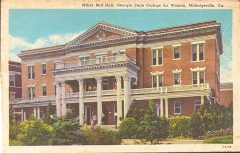 Miller Bell Hall Georgia State College Women Ga 0b186 Linen Curteich Ebay