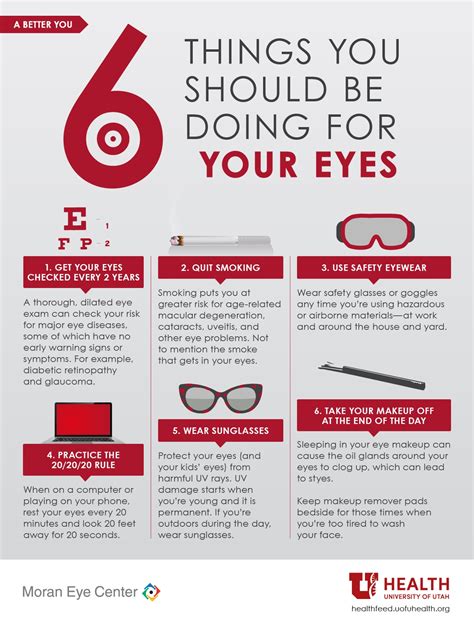 six things you should do to protect your eyes university of utah health