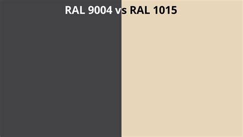RAL 9004 Vs 1015 RAL Colour Chart UK