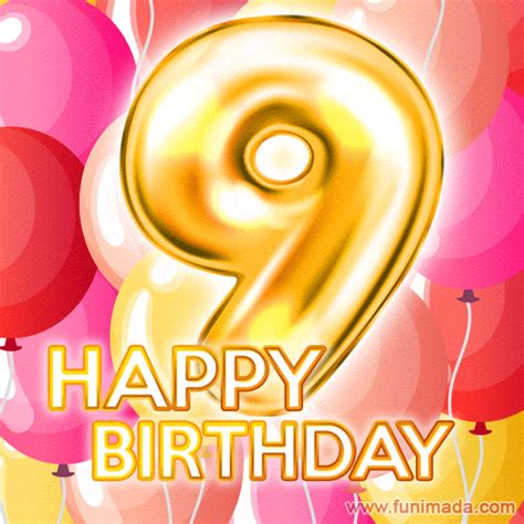 Happy 9th birthday my dear sweet girl. Happy 9th Birthday Animated GIFs - Download on Funimada.com