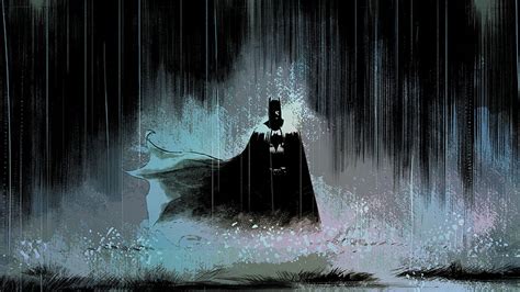Batman Art Rain Dark Batman Sad Batman วอลล์เปเปอร์ Hd Pxfuel