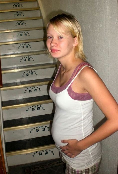 Pregnant Women Beautiful Preggo Teen With Blonde Hair