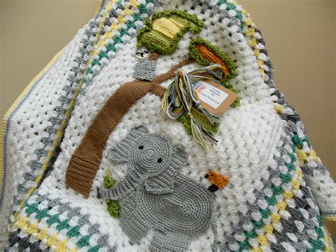 Unique Baby Blanket With Crochet Elephant Design Nitcraft