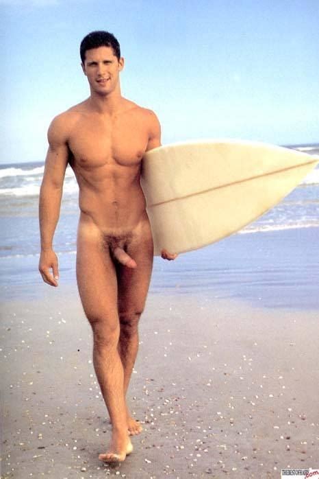 Provocative Wave For Men Nude Surfing