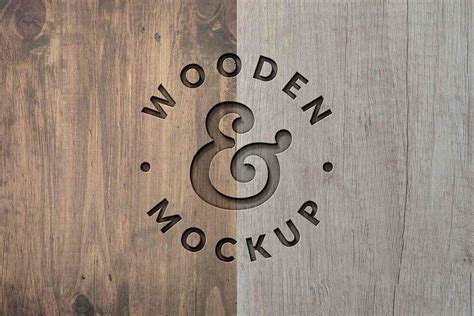 35 Wood Logo Mockup Psd Templates Creatisimo