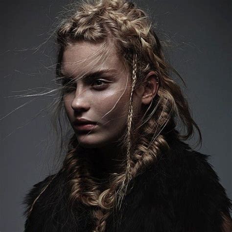 Did nordic hairstyles really include long hair, undercuts, braids and man buns? Pin em Women's fashion