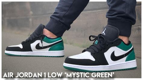 During an era when most sneakers on the court were primarily white with accenting team colors, the black and red shoes were so bold and edgy that the nba deemed them unacceptable, as. Air Jordan 1 Low 'Mystic Green' - YouTube