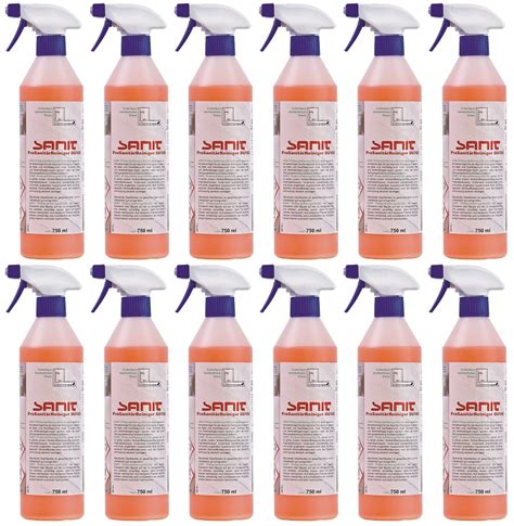 SANIT ProSanitärReiniger DU100 750ml Set bestehend aus 12 ...