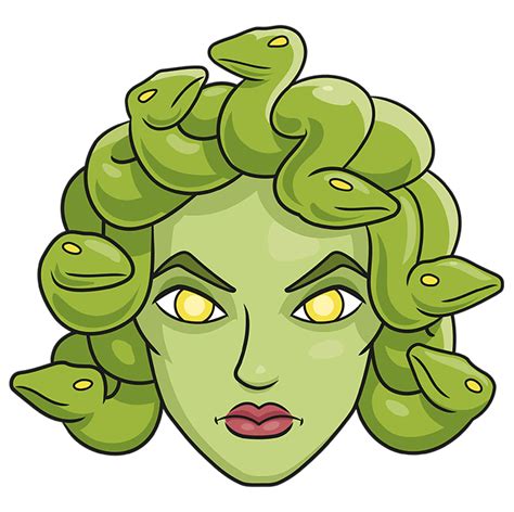 How To Draw Medusa Really Easy Drawing Tutorial
