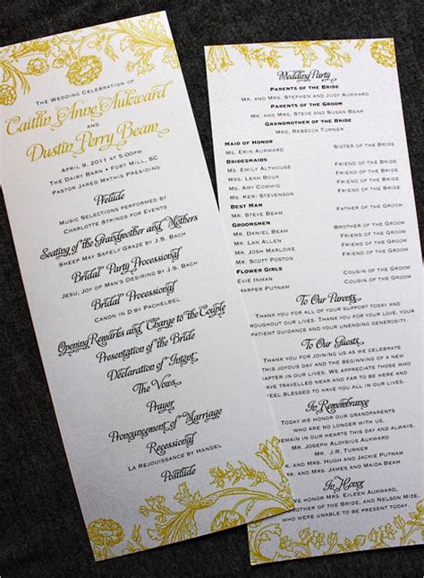 Give them a preview of all the fun they can expect with free party invitation templates you can easily personalize and print. 30 Wedding Program Design Ideas To Guide Your Party Guest