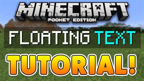 How to Get FLOATING TEXT in Minecraft PE! iOS/ANDROID NO JAILBREAK