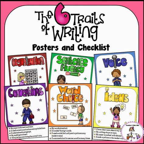 6 Traits Writing Posters And Checklist Teachers Take Out