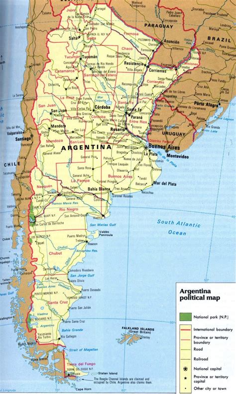 Mapa De Rutas De Argentina Mapa De Argentina