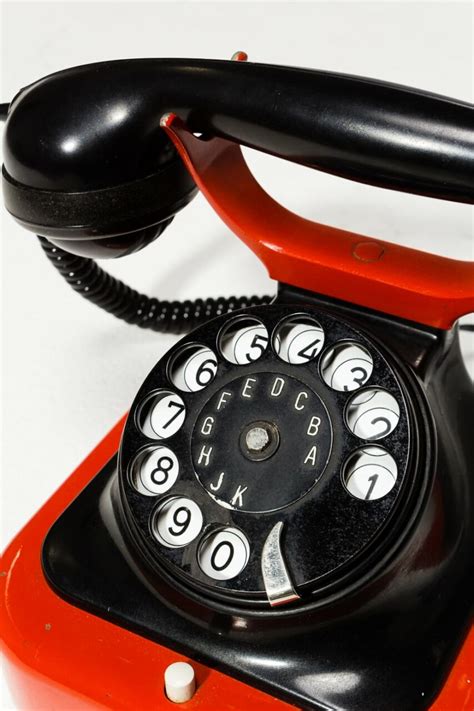 Te070 Charm Red And Black Rotary Phone Prop Rental Acme Brooklyn