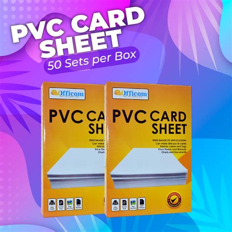 Officom Pvc Id Card Sheet A4 Pvc Sheet For Id Printing Bagtag Calling