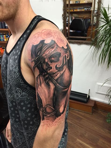 Check spelling or type a new query. First session on my day of the dead tattoo. Soon to become ...