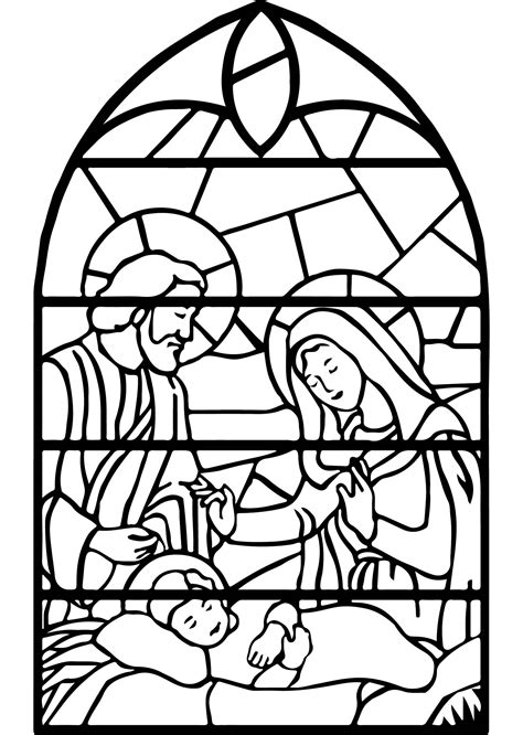 6 Best Christmas Nativity Scene Coloring Page Printable - printablee.com