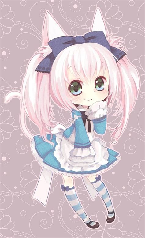 Chibi Neko Girl ♡ Anime Pinterest