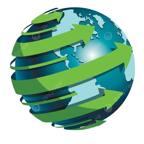 Globe And Arrows World Graphics Planet Vector World Graphics Planet