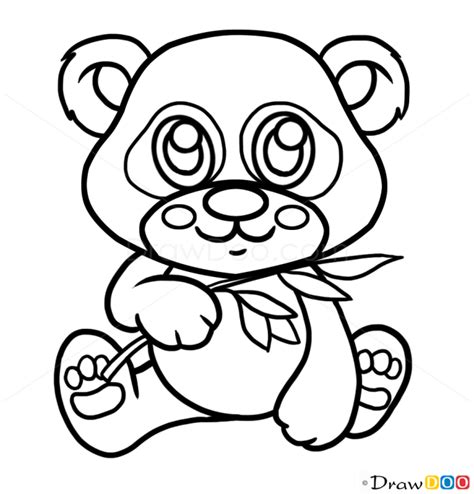 How To Draw Baby Panda Cute Anime Animals