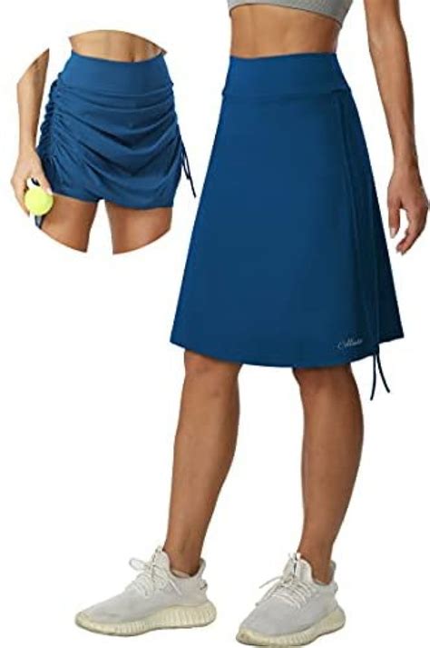 Cakulo Womens 20 Knee Length Active Skorts Skirts Plus Athletic Modest Tennis Golf Beach