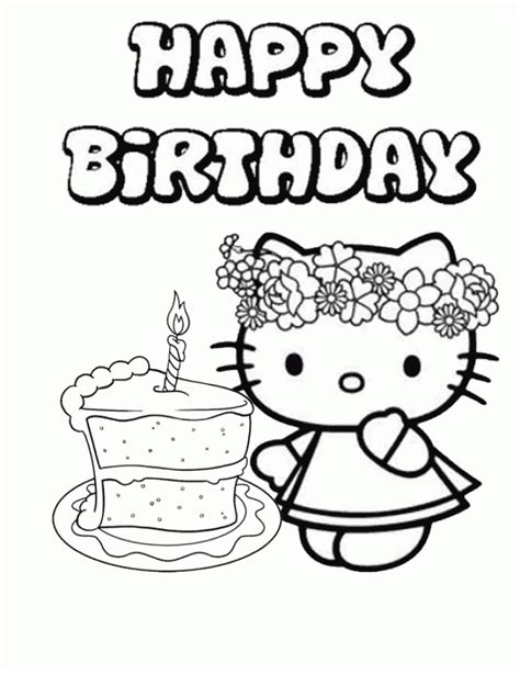 Get This Kids Coloring Pages Happy Birthday Printable 72480