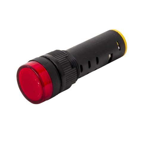 Mcg 24v 16mm Led Indicator Lamp Red Pl16 24r Cef