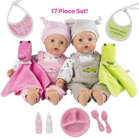 Twin Baby Dolls T Set Later Alligator 11 Vinyl Babies Adora