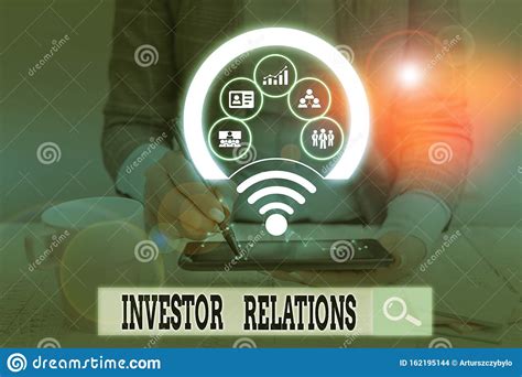 Text Sign Showing Investor Relations. Conceptual Photo Analysisagement ...