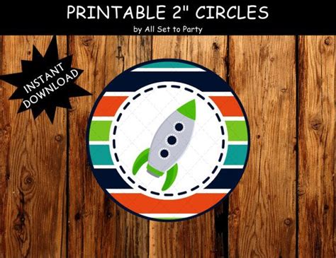 Space Birthday Party Printable Decorations Rocket Ship Party Etsy
