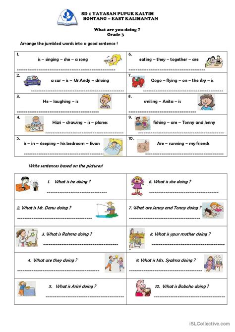 What Are You Doing English Esl Worksheets Pdf And Doc