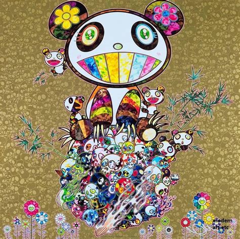 The name takashi can have multiple different meanings depending on which kanji is used to write it. Takashi Murakami - Offset print - Panda Family (Gold ...
