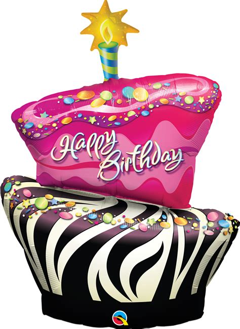 It's time for another fab friday challenge, friends! 41" Mylar Happy Birthday Zebra Print Cake with Candle ...