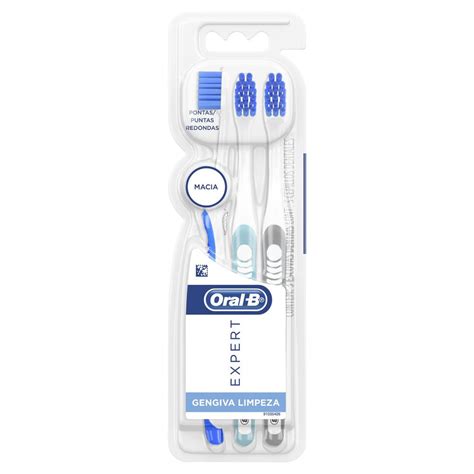 escova dental oral b expert gengiva limpeza 3 unidades l drogaria araujo drogaria araujo