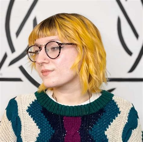 18 ideal bangs hairstyles for women with glasses