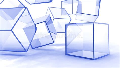 Abstract Glass Cubes Stock Illustration Illustration Of Isolated 3673919
