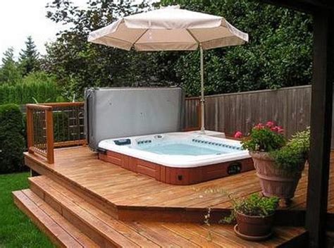 Small Backyard Ideas With Hot Tub 4 Decor Renewal Hot Tub Deck Hot