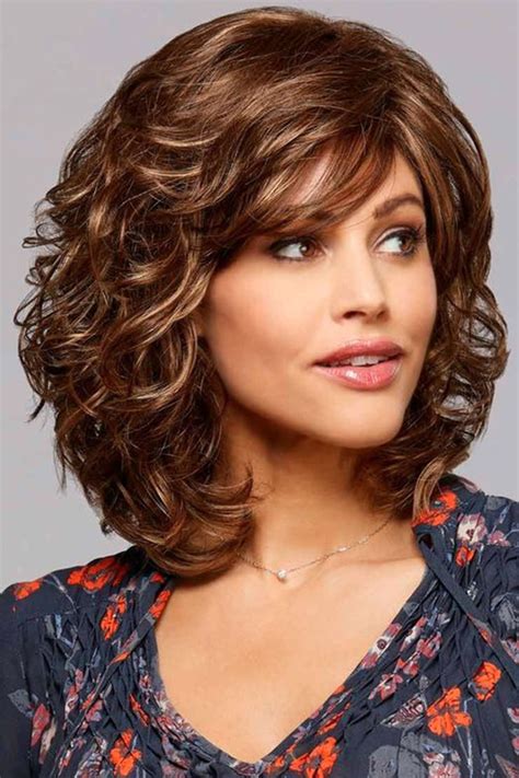 Mid Length Curly Wavy Blonde Synthetic Hair Wigs Lace Front Wig 16inch