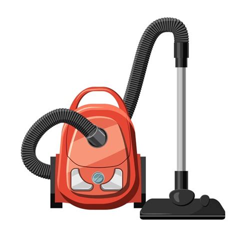 Premium Vector Red Vacuum Cleaner Icon Cartoon Illustration Of Red Vacuum Cleaner Vector Icon