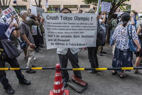 Hundreds Stage Anti Olympics Rally In Tokyo Ahead Of Opening Ceremony
