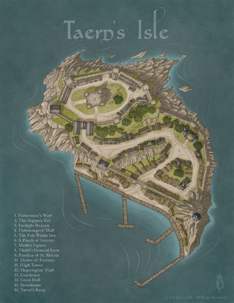 Island Keep Preview Fantasy City Map Fantasy Map Fantasy World Map