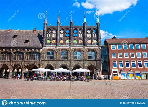 Town Hall Rathaus In Lubeck Editorial Image Image Of Architecture
