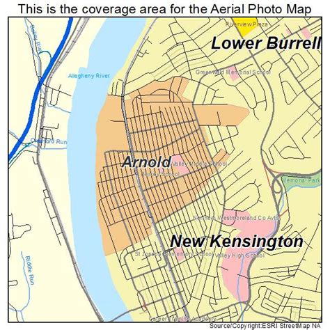 Aerial Photography Map Of Arnold Pa Pennsylvania