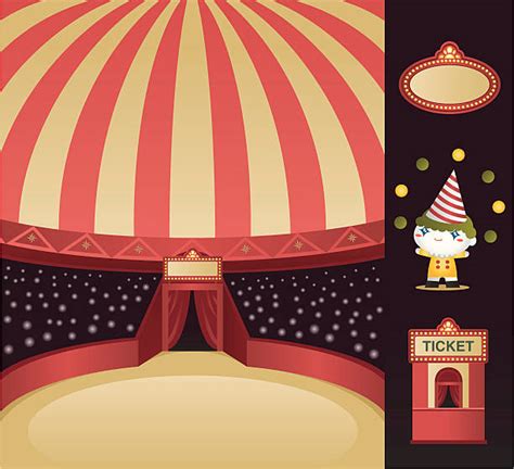 Circus Tent And Ticket Booth Illustrations Royalty Free Vector