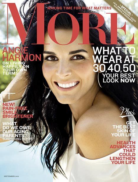 Angie Harmon On The Cover Of More Magazine I Love Her Even More