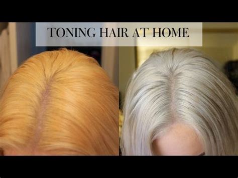 How To Tone Brassy Hair Into Cool Toned Blonde In Minutes At Home Youtube Toning Bleached